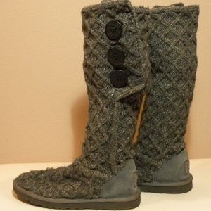 UGG lattice knit boots